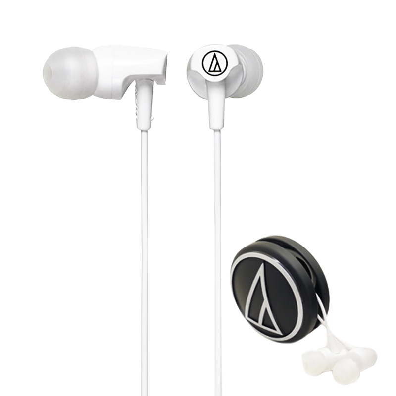 铁三角(Audio-technica)ATH-CLR100入耳式音乐耳塞式手机运动耳机电脑手机笔记本mp3有线通用 白色
