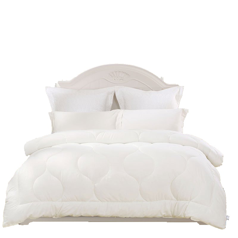 水星家纺 爱丽雅七孔纤维二合一被/加厚冬被/冬被/春秋被/夏薄被 夏凉被双人被子夏天被子被芯 纯色磨毛面料 床上用品