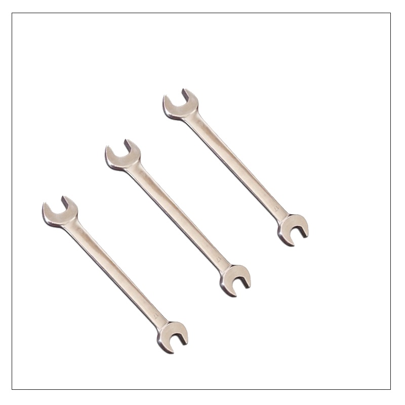 桥防(QIAOFANG) QF5107钛合金无磁双头呆扳手 航空 航天 医疗用开口扳手8*10mm