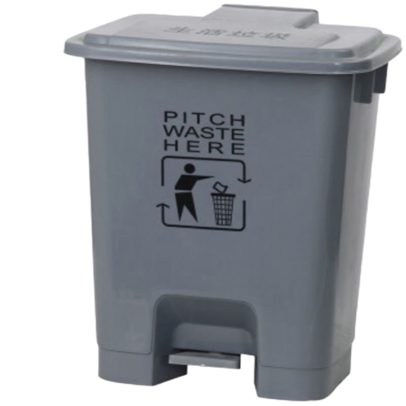 振真08ZZ-087家用大号灰色脚踏式商用加厚户外厨房1个垃圾桶大垃圾桶带盖脚踩家用