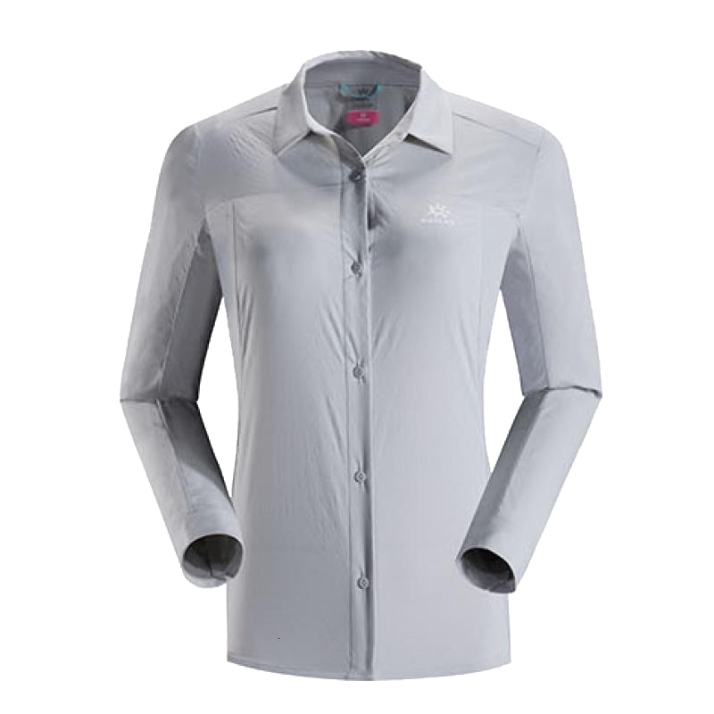 凯乐石户外运动女款快干衣防晒凉感衣透气舒适长袖衬衣