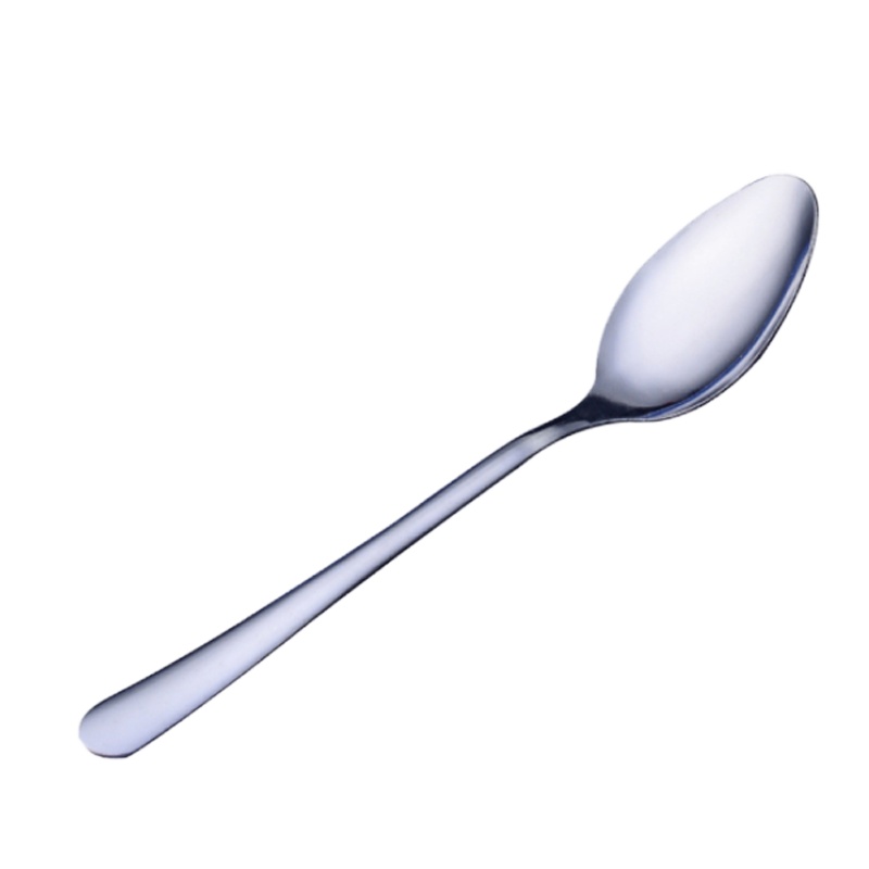 不锈钢勺子创意甜品 圆勺汤匙 不锈钢餐具 10把装