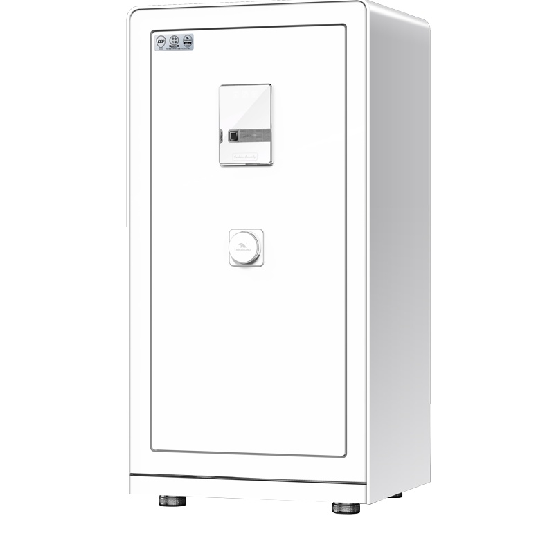 虎王保险柜博虎FDG-A1/D-100BH炫酒红色CSP认证指纹 3C认证全钢防盗大型办公保险箱