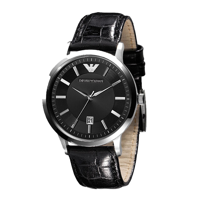 ARMANI阿玛尼时尚皮带石英男表休闲商务男士手表情侣腕表AR2429
