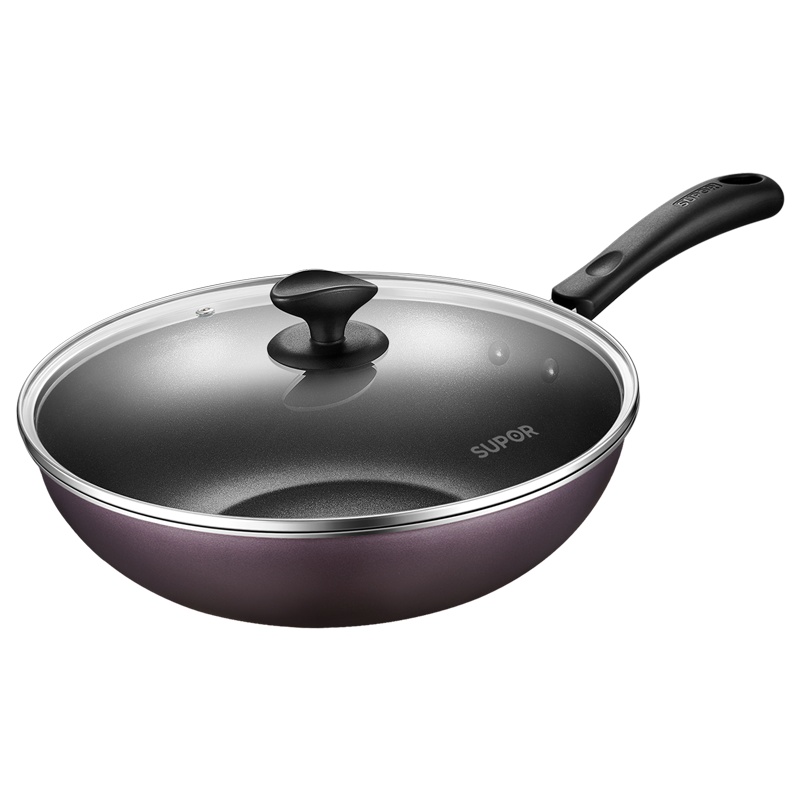 苏泊尔(SUPOR)不粘锅家用平底炒锅30cm电磁炉燃气灶煤气灶通用锅具不粘炒菜锅EC30SP05 30cm