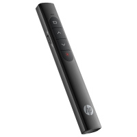 惠普(HP)翻页笔激光笔遥控PPT投影笔翻页器电子教鞭办公会议售楼处沙盘支持WPS无线演示器 黑电池款