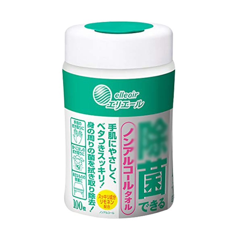 大王(G.OON) 除菌湿巾 无酒精 大容量桶装 100片/桶 抑菌消毒