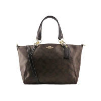 COACH PVC印花中号饺子包