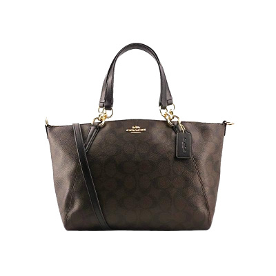 COACH PVC印花中号饺子包