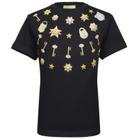 VERSACE JEANS 男士黑色棉质短袖T恤衫 B3GTB73B 36598 899