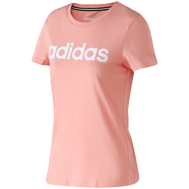 【自营】Adidas阿迪达斯NEO女装LOGO运动短袖休闲圆领T恤衫DW7946