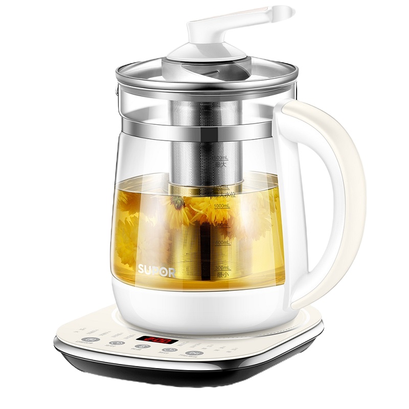 苏泊尔(SUPOR)SW-15Y06多功能养生壶 办公家用花茶煮粥 触控面板 1.5L 白色(单位:件)