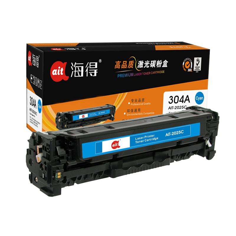 Ait海得 CC531A硒鼓 专业版 AIT-2025C蓝色 hp304A适用惠普LaserJet CP2025 232