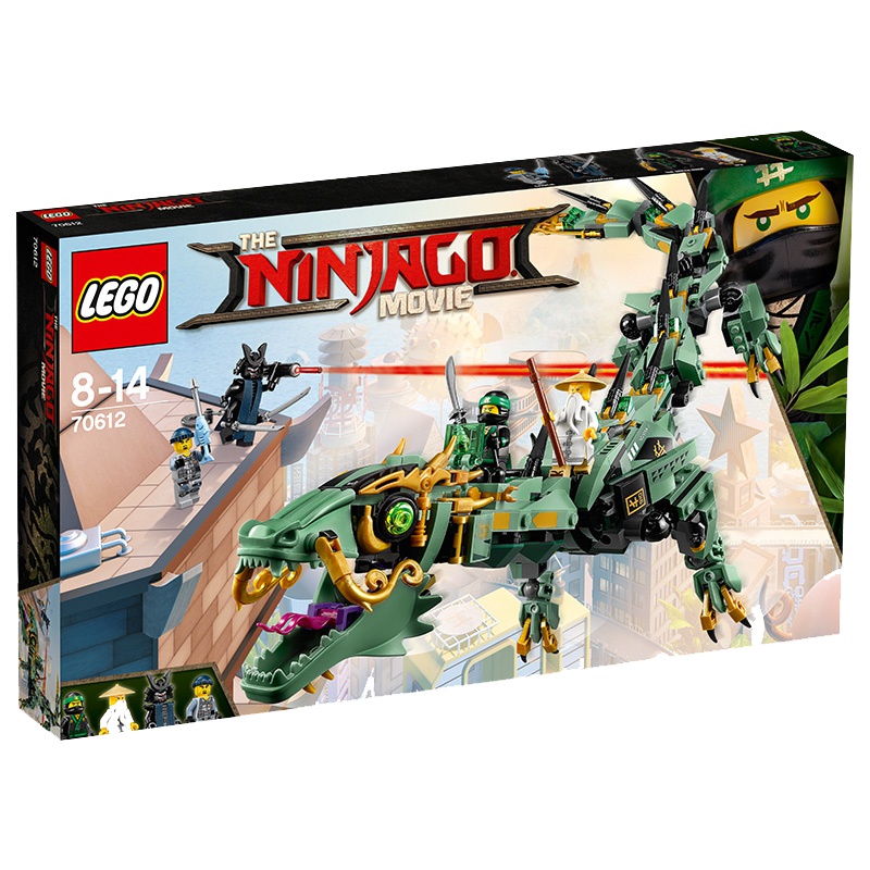LEGO 乐高 Ninjago幻影忍者系列 绿忍者的飞天机甲神龙 70612 8岁以上 200块以上 塑料玩具