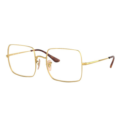 RayBan雷朋金丝边方形款光学镜潮流防蓝光近视镜架男女款0RX1971V 2500金色镜框尺寸54