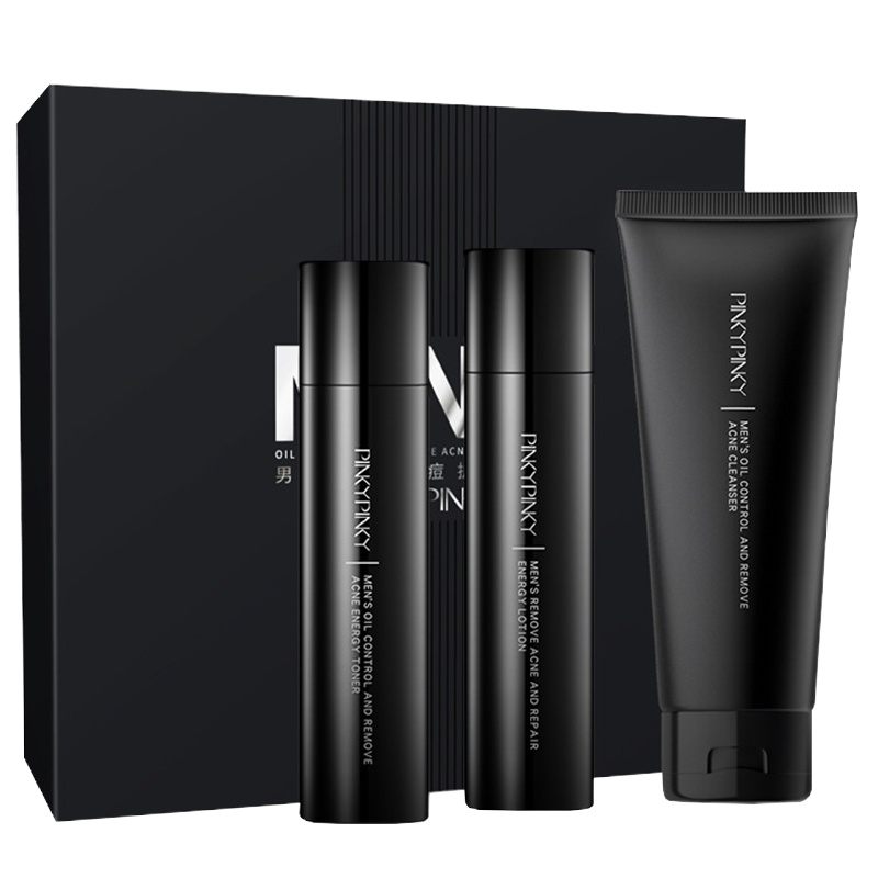 缤肌(pinkypinky)男士套盒保湿滋润控油清洁网红护肤品三件套网红套装