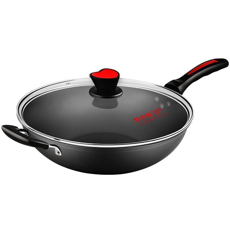 炊大皇炒锅36cm家用健康清新无油烟不粘锅厨房炒菜锅燃气灶电磁炉通用锅CKN4636BF