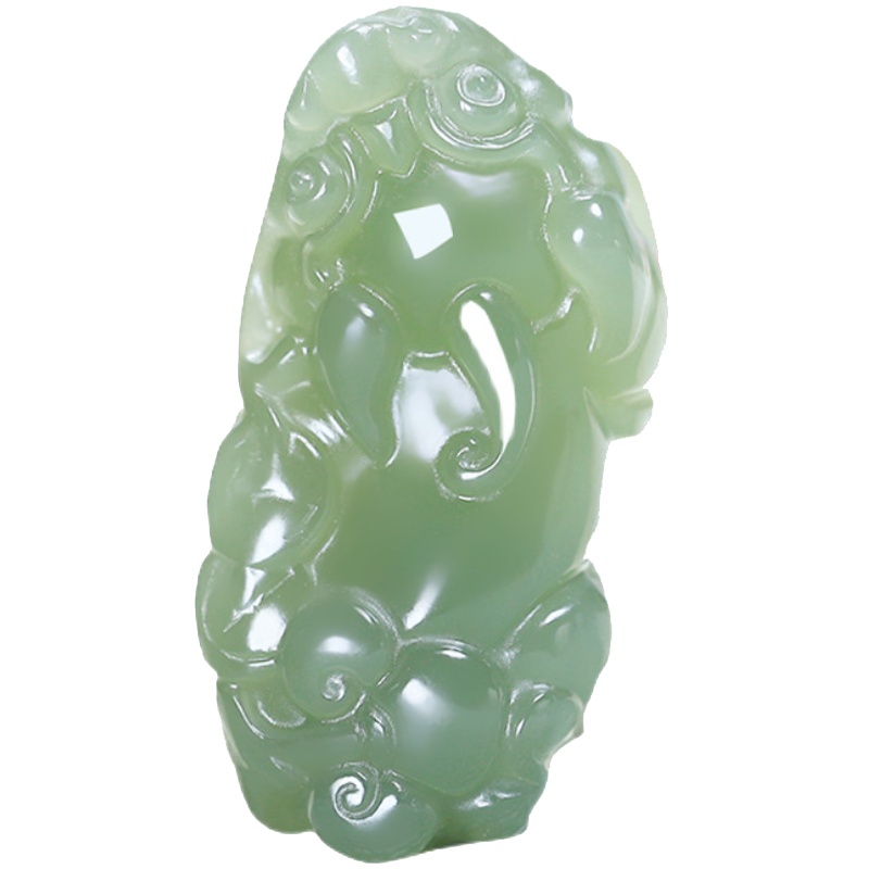 和田玉青玉貔貅吊坠男女款玉石吊坠玉坠皮丘挂件