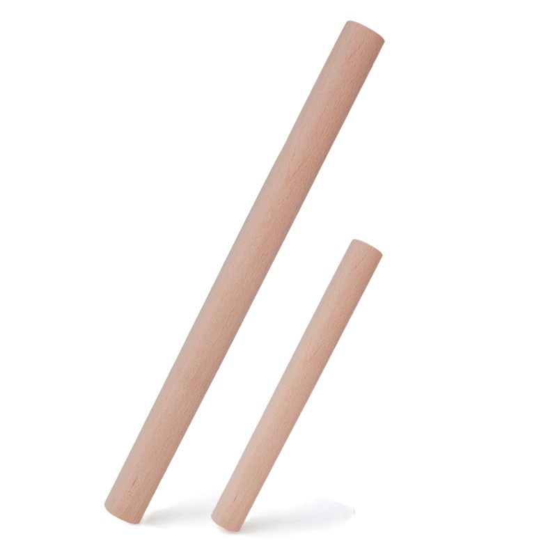 鑫众源 擀面杖实木大号饺子皮家用小号赶杆面棍干檊擀面棒仗非神器60cm