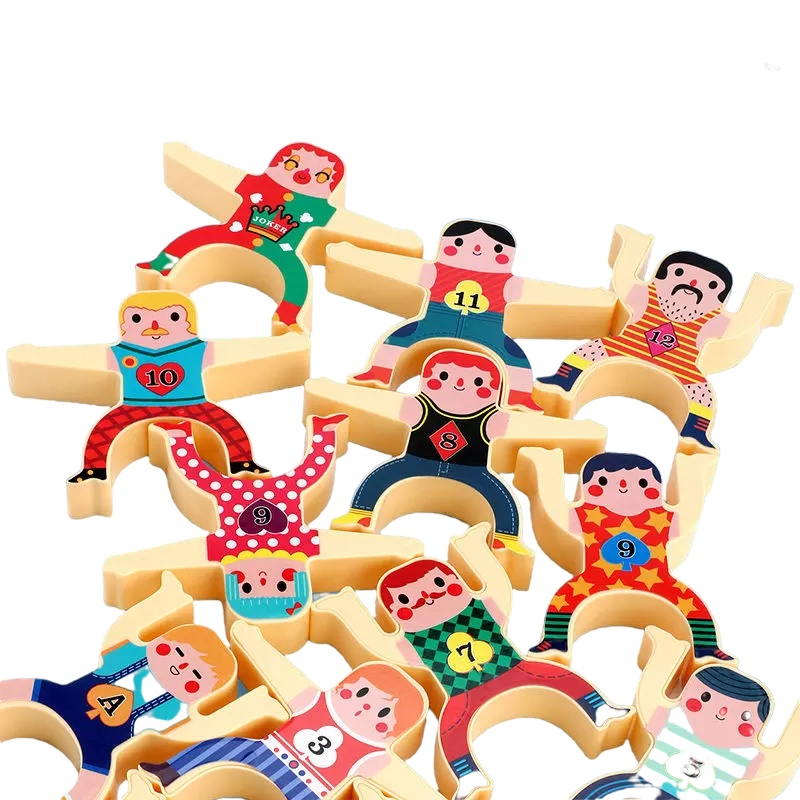 乐加酷 儿童玩具大力士叠叠乐积木早教桌面亲子益智力开发平衡叠叠高游戏