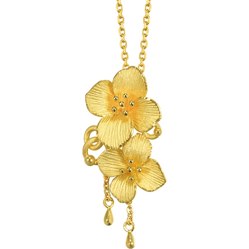 周生生(CHOW SANG SANG)金饰品足金绣球花吊坠女款不含项链86594P计价