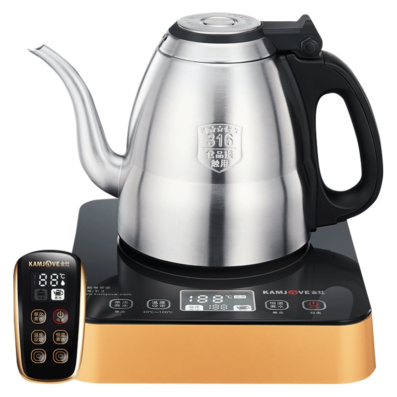金灶(KAMJOVE) 蓝牙音箱电热水壶一体式电茶炉泡茶专用烧水壶保温一体茶具家用潮流电器 0.8L
