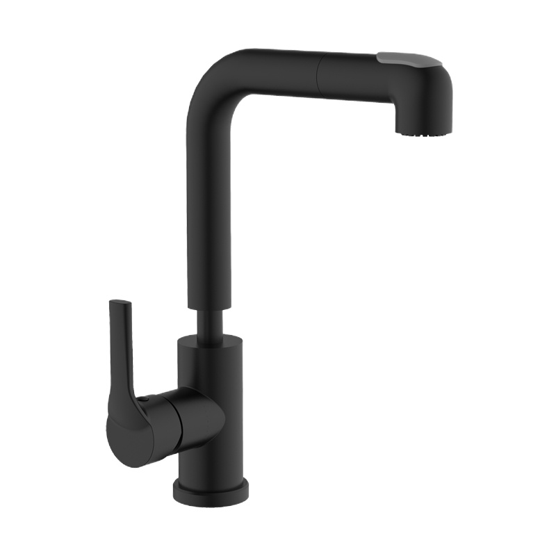 法恩莎(FAENZA)精铜面盆龙头陶瓷阀芯抽拉式厨房龙头厨房洗菜盆龙头起泡器节水龙头冷热加长