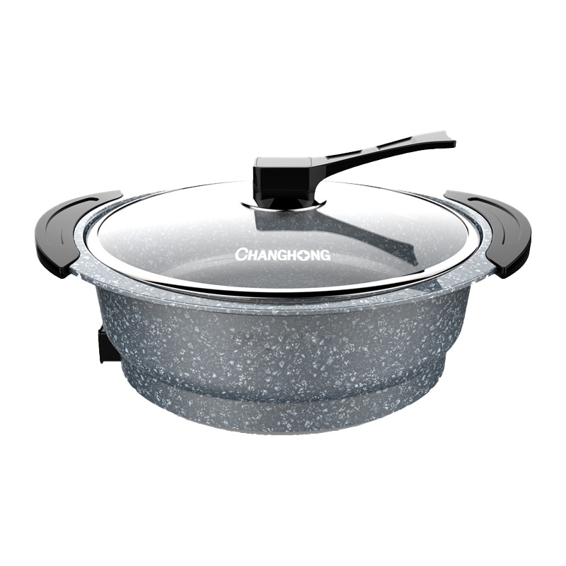 长虹 电火锅 铝合金+麦饭石涂层