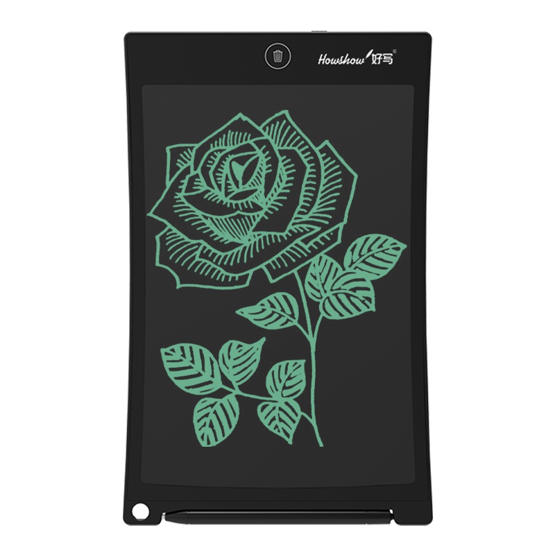 好写（howshow）儿童涂鸦绘画板 电子液晶手写板 无尘小黑板 学生草稿板 10英寸写字板手绘板 H10A黑色