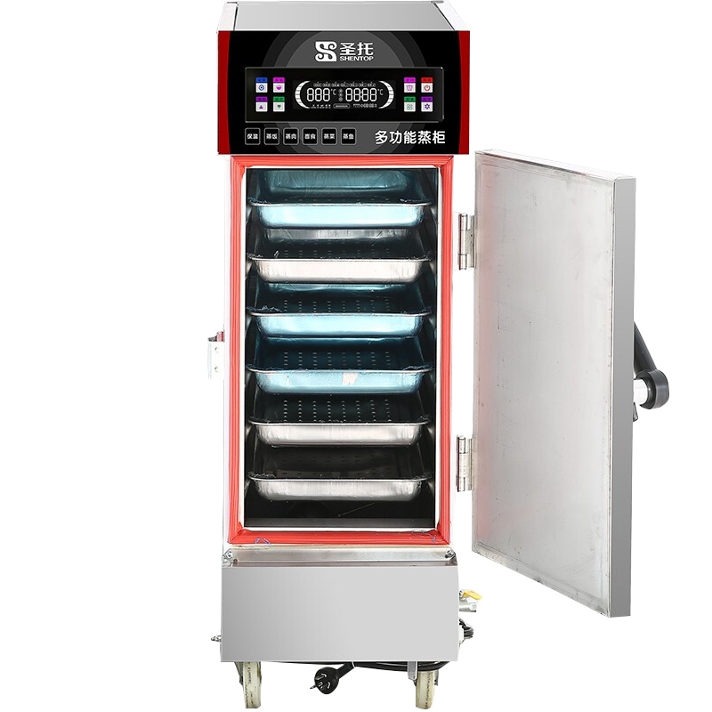 圣托(Shentop)多功能电热蒸饭柜商用 小餐馆饭店蒸饭车 单位食堂小6盘单门蒸饭机 STZ-G06