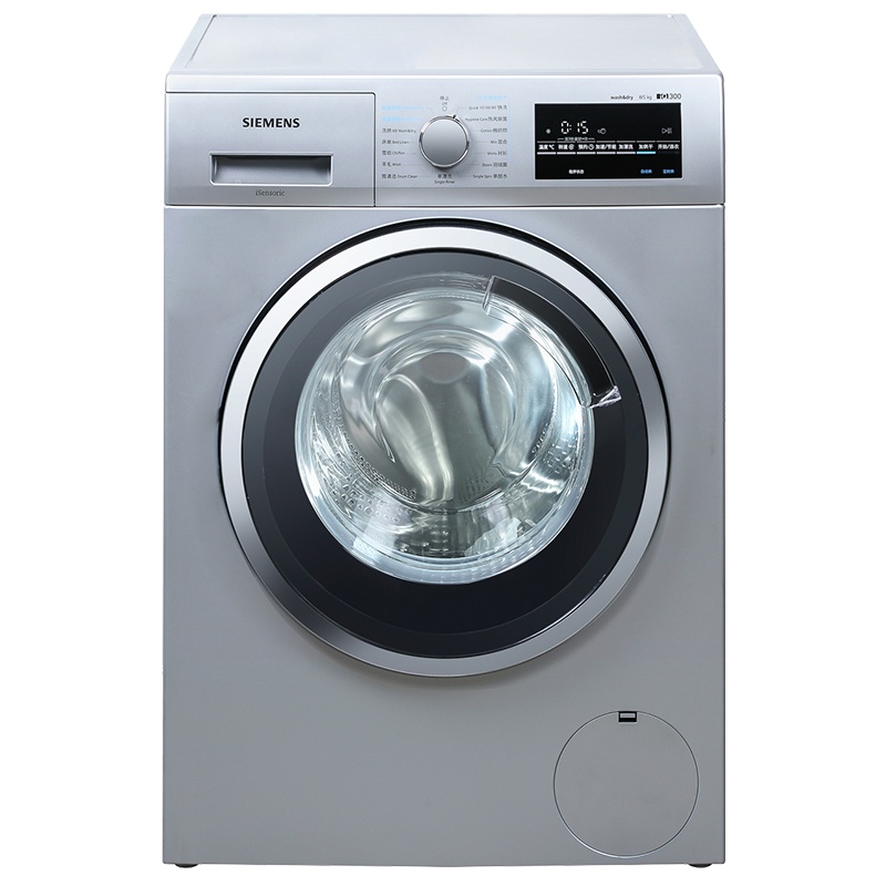 西门子(SIEMENS)8公斤 洗干一体机 全自动变频滚筒洗衣机 洗烘一体 热风除菌 XQG80-WD12G4681W