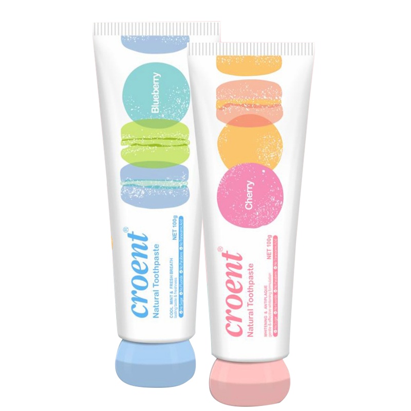 2支装马卡龙牙膏去黄牙垢亮白去口臭美白口气清新儿童大人通用