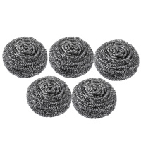 铁砂球不掉渣洗锅钢丝网球商用纲丝球刚丝球不掉丝铁沙球强力去污(30个装)