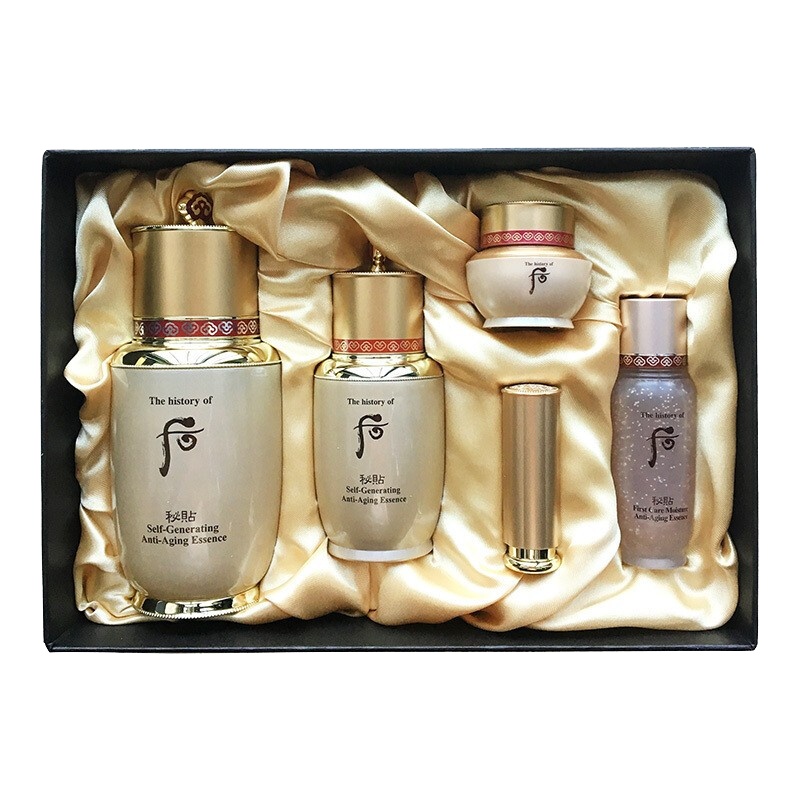 [送礼优选]韩国 whoo 后 秘贴自生套盒套装 密贴自生三合一 面部护肤套装礼盒