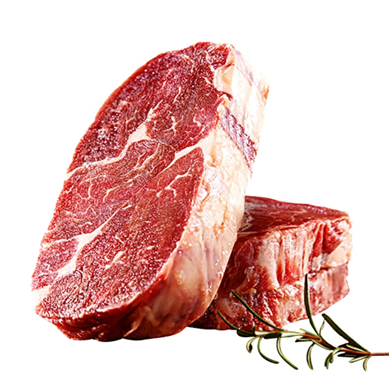 暖男厨房整切牛排眼肉150g*4+整切西冷150g*6原肉非拼接牛排送刀叉配料