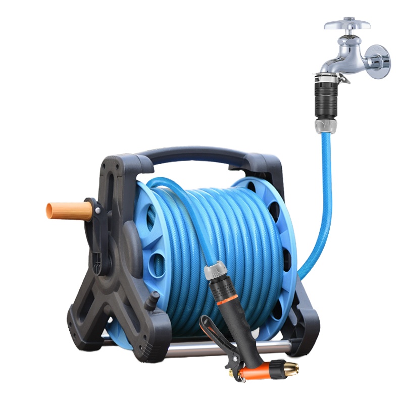 水管车高压洗车水枪刷车软管架子冲水枪