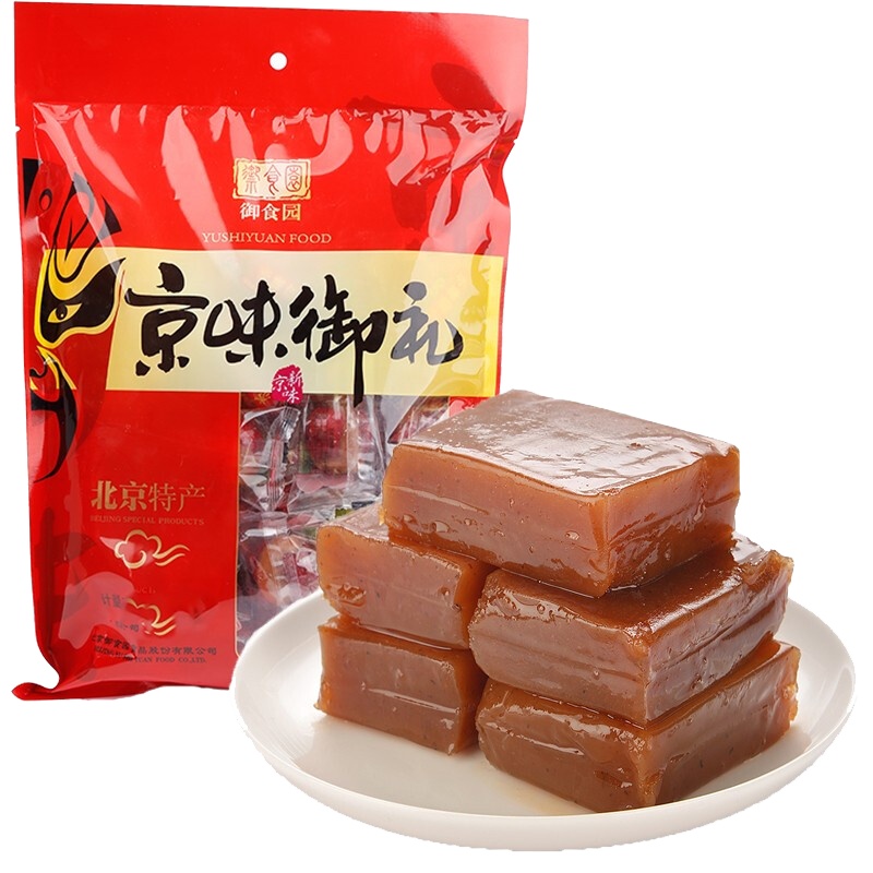 御食园 山楂糕500g 老北京特产传统小吃 休闲零食