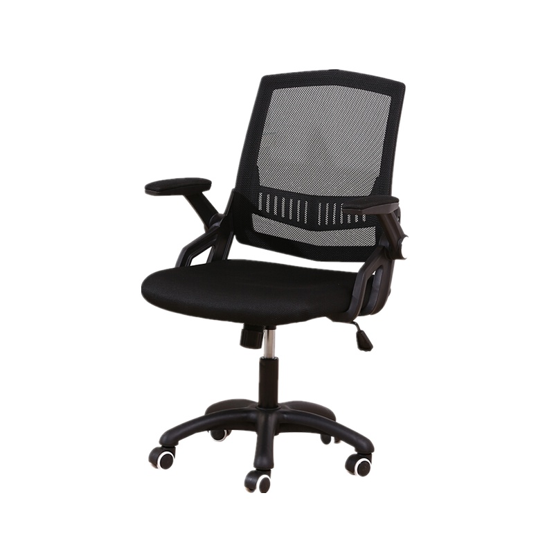 欧宝美时尚简约桌椅一体培训椅员工会议室椅塑料办公椅带轮写字板椅