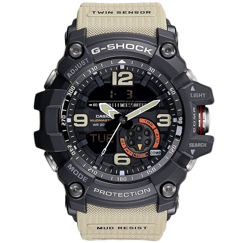 卡西欧(CASIO)手表小泥王G-SHOCK系列男士手表运动电子表石英表男表GG-1000-1A5