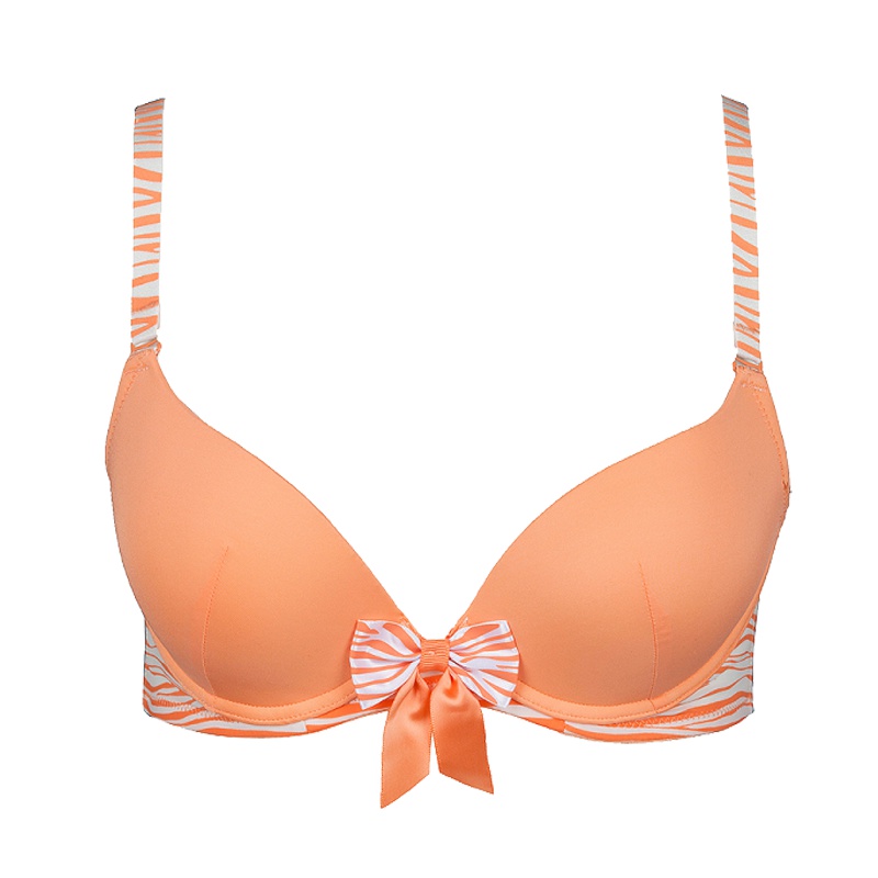 BLOSS/古今花小胸简约光面深V薄款性感聚拢少女文胸0ES70