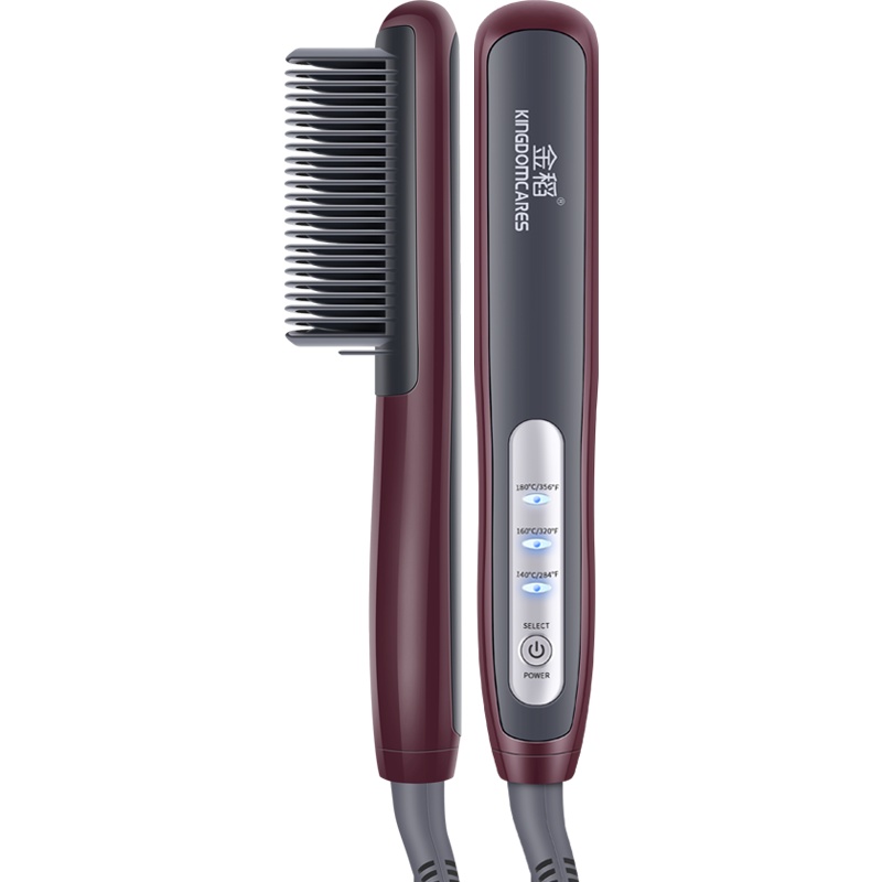 金稻直发梳便携内扣卷发棒 不伤发直板夹两用美发电夹板神器陶瓷直发器