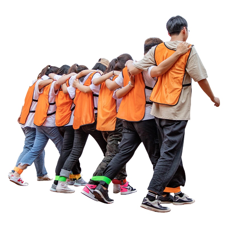 也驴户外两人三足游戏道具团队团建拓展训练公司年会学校趣味运动会器材1个颜色随机