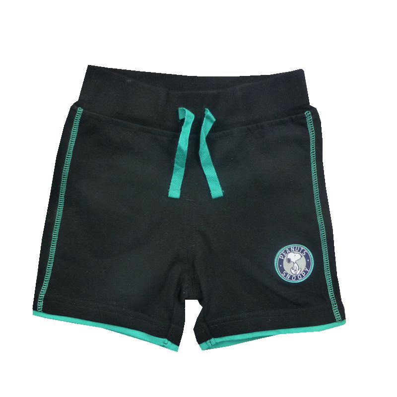 史努比(SNOOPY)童装正品儿童3-12岁短裤夏装纯棉宝宝男童黑色外穿裤子薄款热裤沙滩打底裤90-140cm