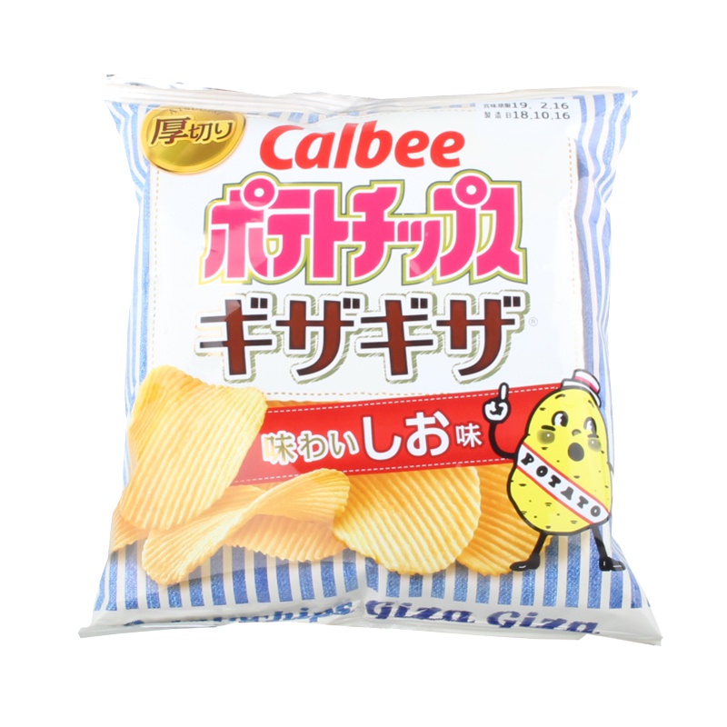 CALBEE/卡乐比 脆脆咸味薯片(膨化食品)60克/袋