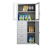 江莱钢制文件柜偏五斗办公柜储物柜档案柜铁皮柜偏五斗文件柜