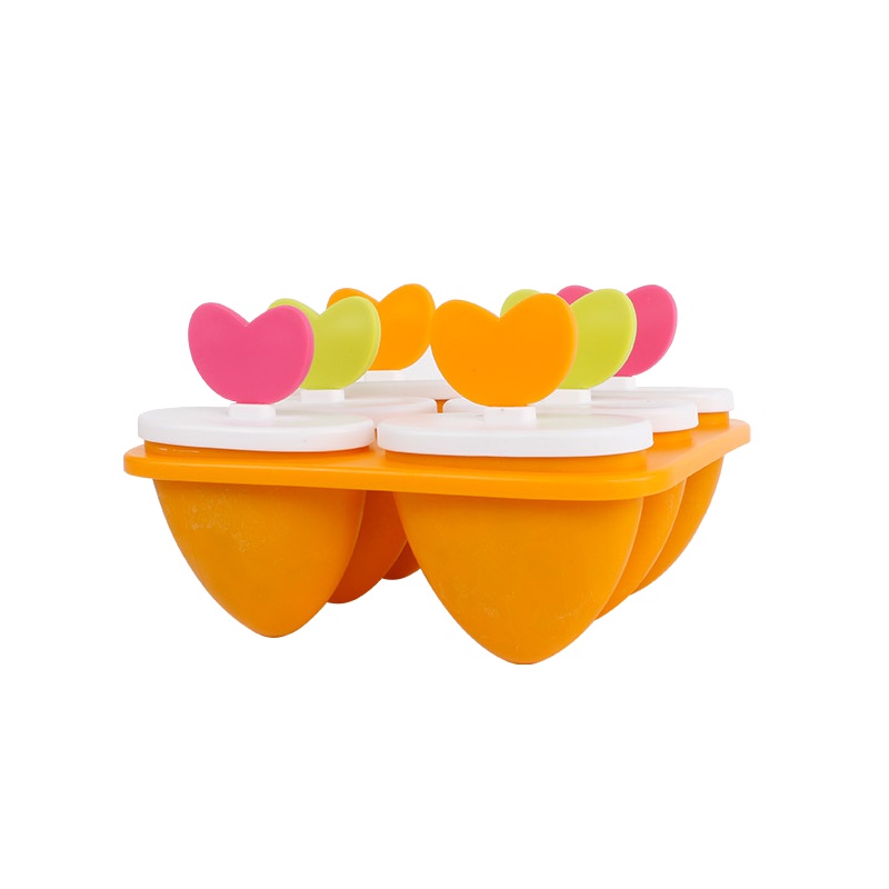 茶花母婴幼儿童冰块冰棒模家用冰糕冰激凌冰棍冰格自制做雪糕模具硅胶 A24002(颜色随机)