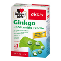 双心(Doppelherz) 银杏叶精华素胶囊 40粒/盒 德国进口 膳食营养补充剂