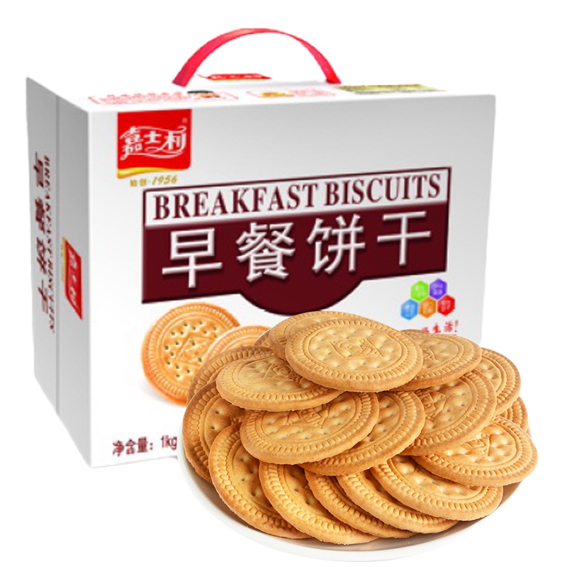晋唐嘉士利 零食 饼干蛋糕 早餐饼干 原味1000g/盒