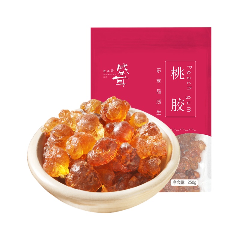 盛耳 桃胶250g 桃胶水蜜桃桃花泪可搭配银耳莲子皂角米雪燕伴侣