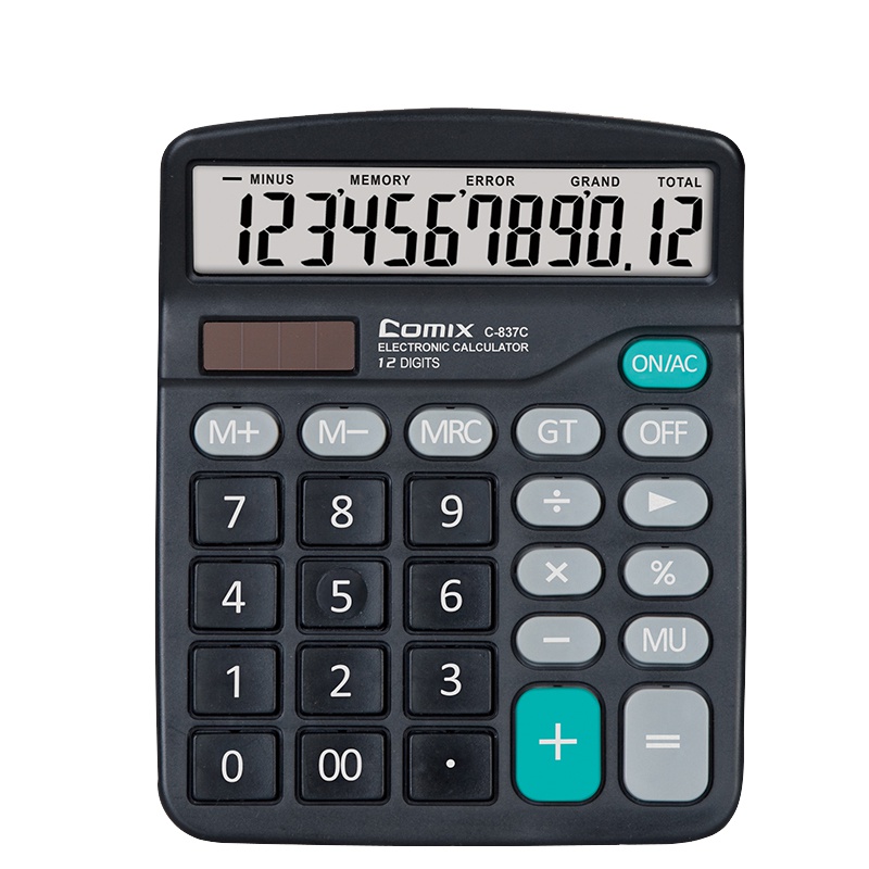 齐心 COMIX C-837C 超省钱普通办公计算器 黑
